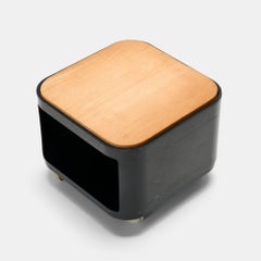 Anna Castelli Ferrieri Componibili Side Table With Removable Wood Top, 1970s