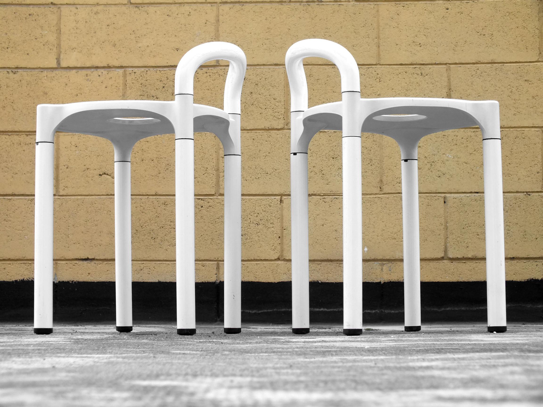 Anna Castelli Ferrieri design in years '80 for Kartell two stools 