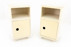 Anna Castelli Ferrieri for Kartell MCM Componibili Quadrati Nightstands, Pair