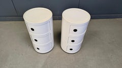 Anna Castelli Ferrieri pour Kartell, paire de meubles d'appoint, années 1960 - Italie