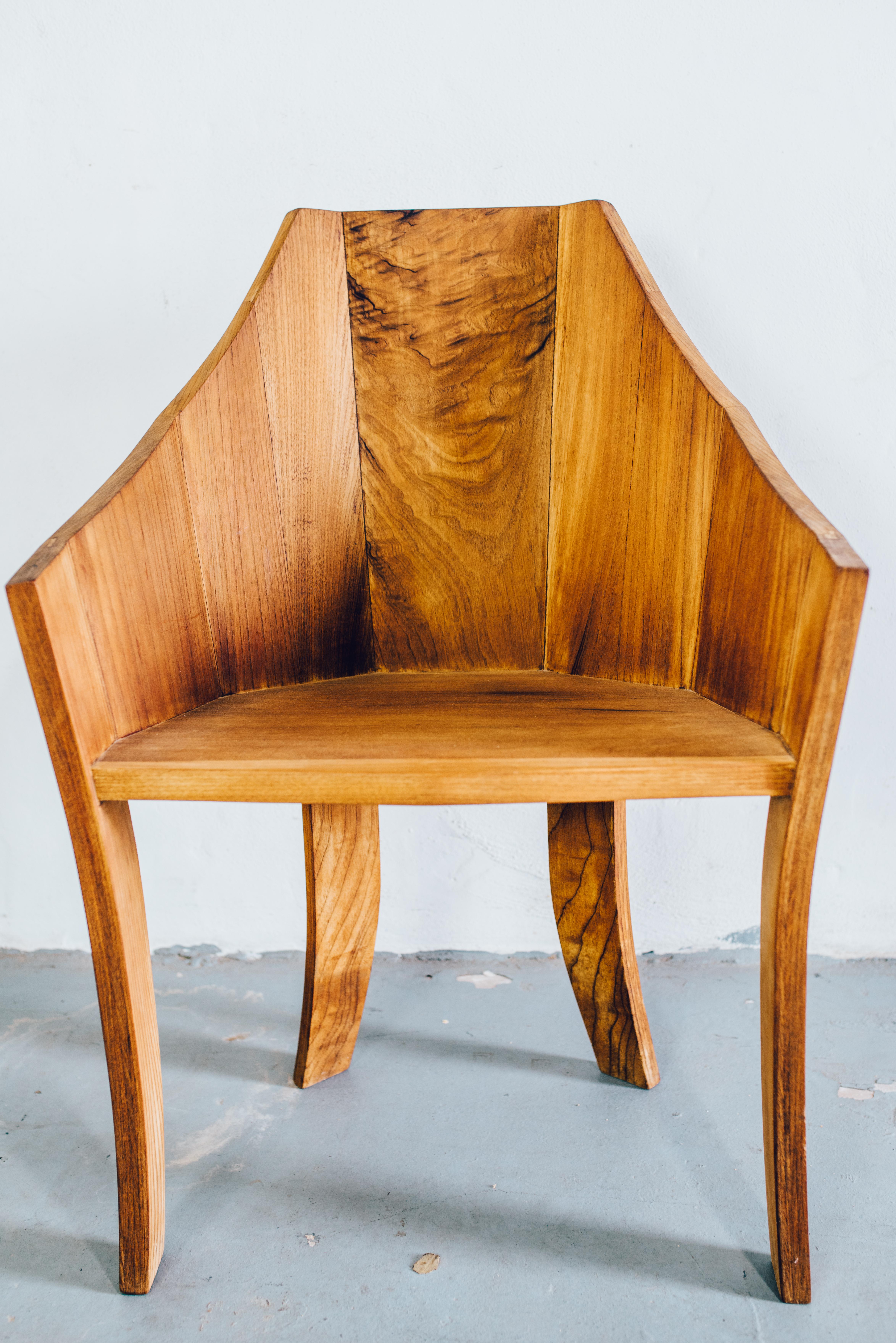 Sedia Anna, in legno di cedro di vecchia crescita, disegnata e realizzata a mano da Rafael Calvo In condizioni Nuovo in vendita a Miami, FL