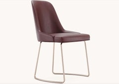 Anna Chair with Metal Baseboard by Domkapa