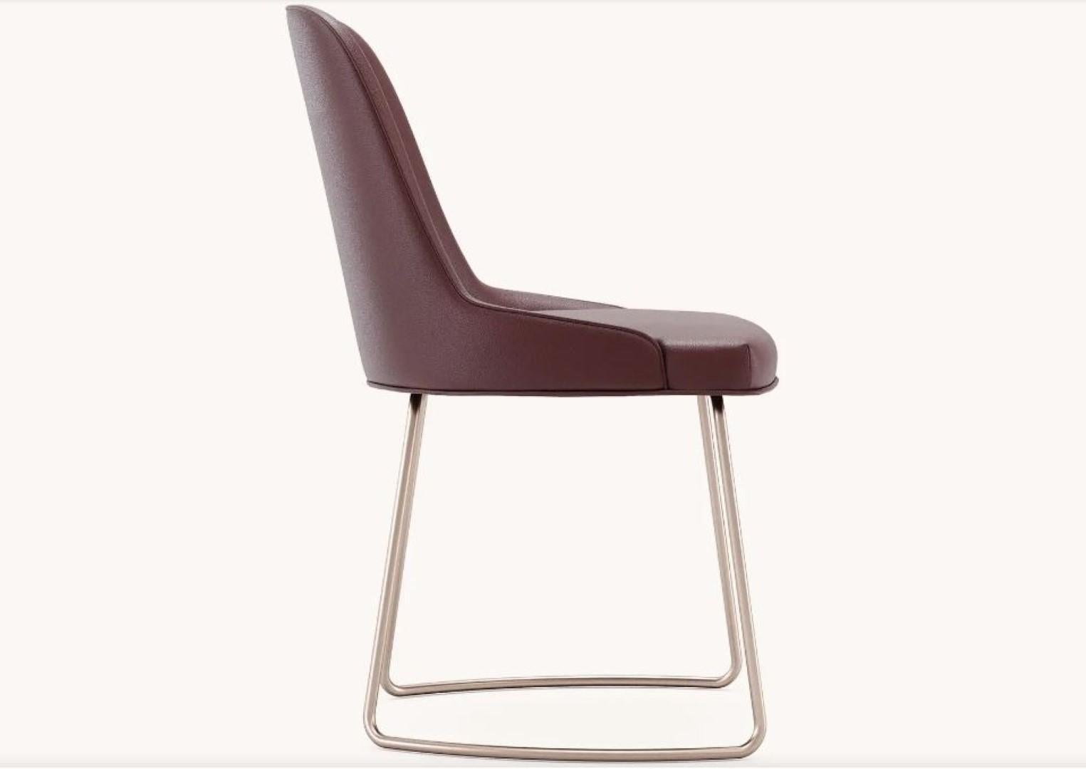 Post-Modern Anna Chair with Metal Baseboard by Domkapa For Sale