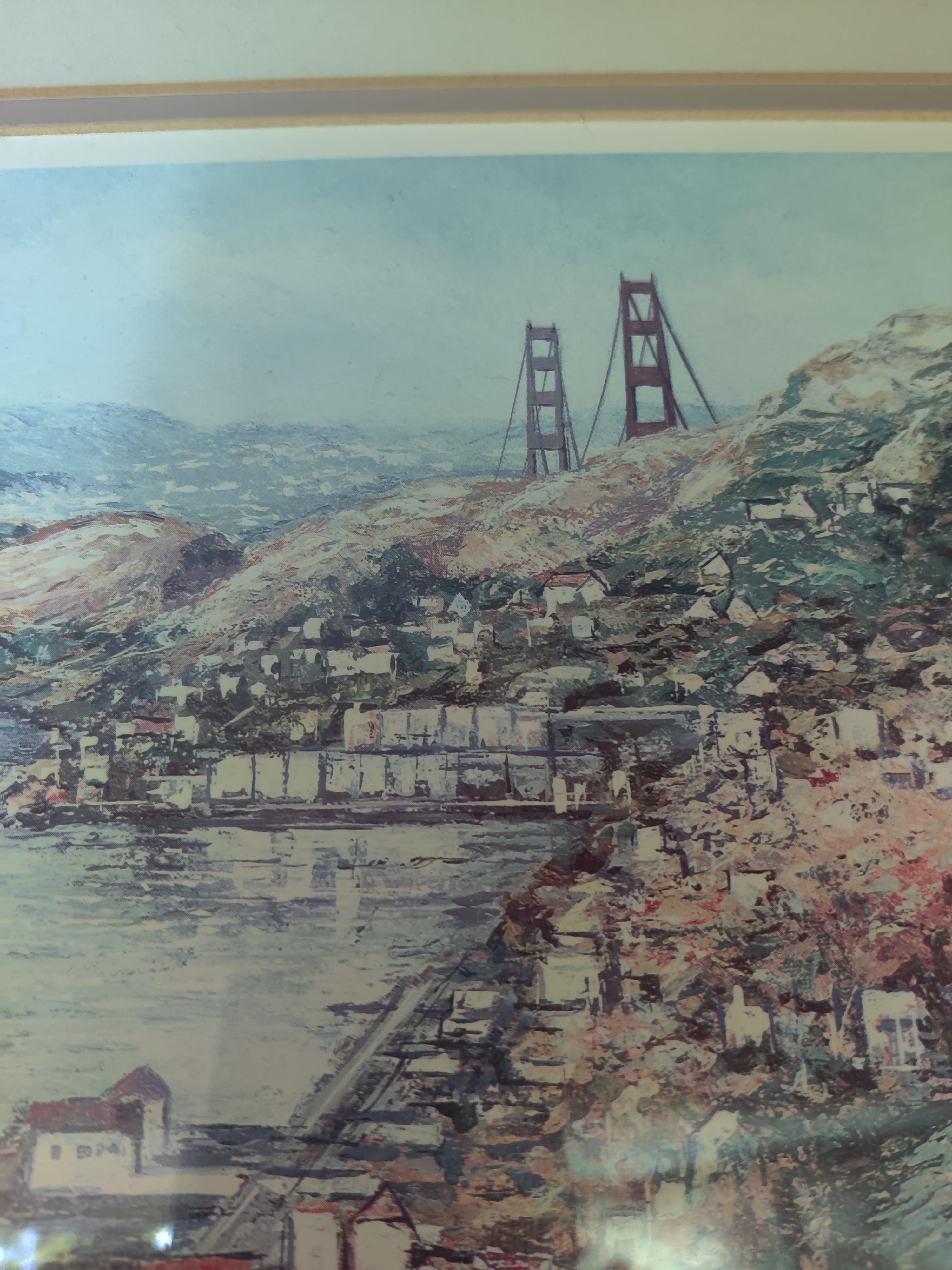 Anna Chrasta San Francisco Scene Bay & Golden Gate Bridge Signiert und nummeriert im Angebot 4