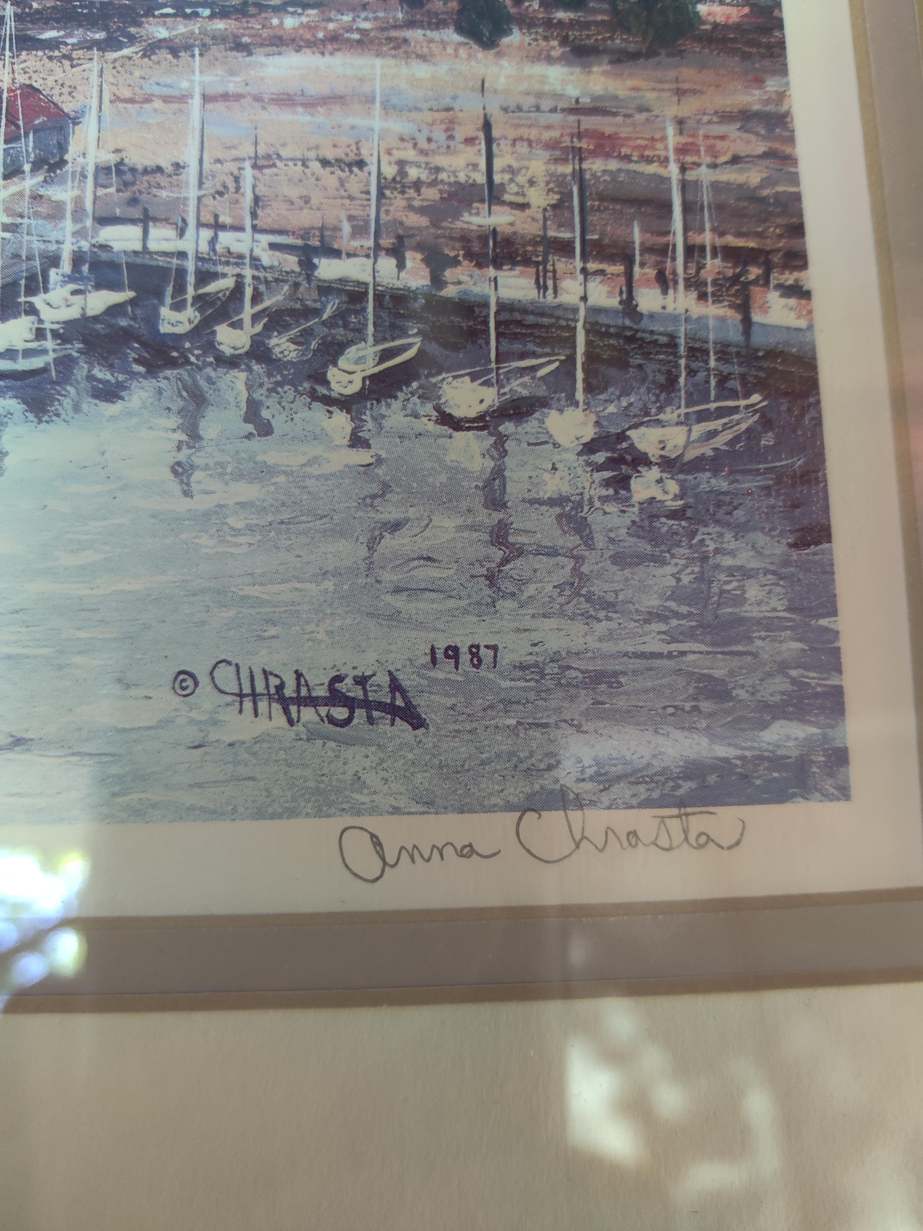 Anna Chrasta San Francisco Scene Bay & Golden Gate Bridge Signiert und nummeriert im Angebot 2