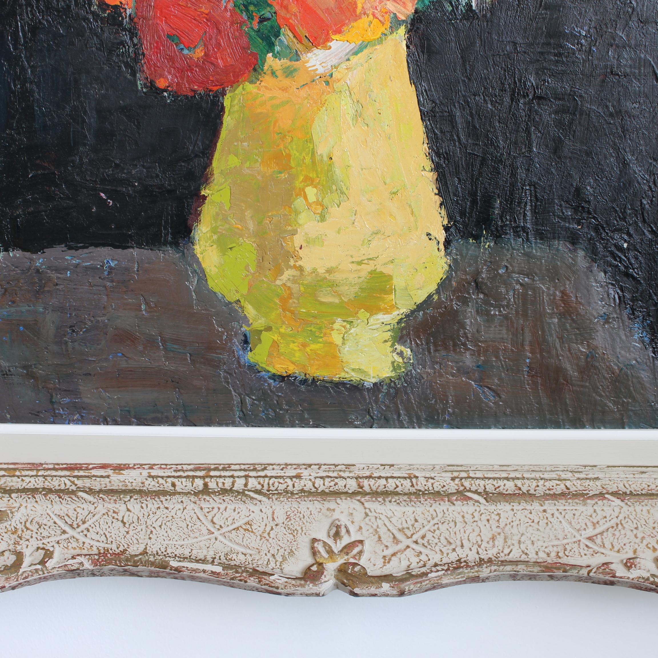 Bouquet in Yellow Vase For Sale 5