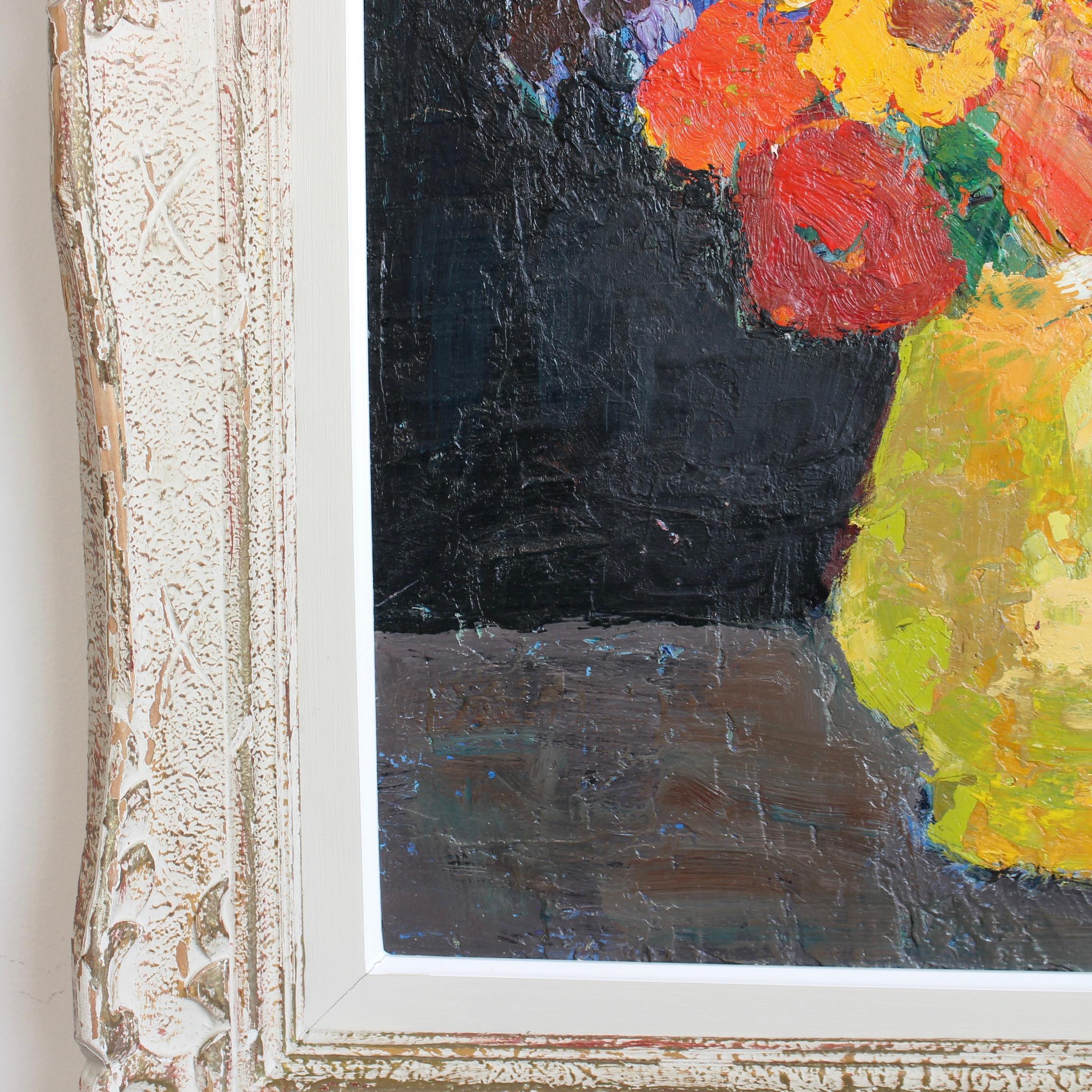 Bouquet in Yellow Vase For Sale 7