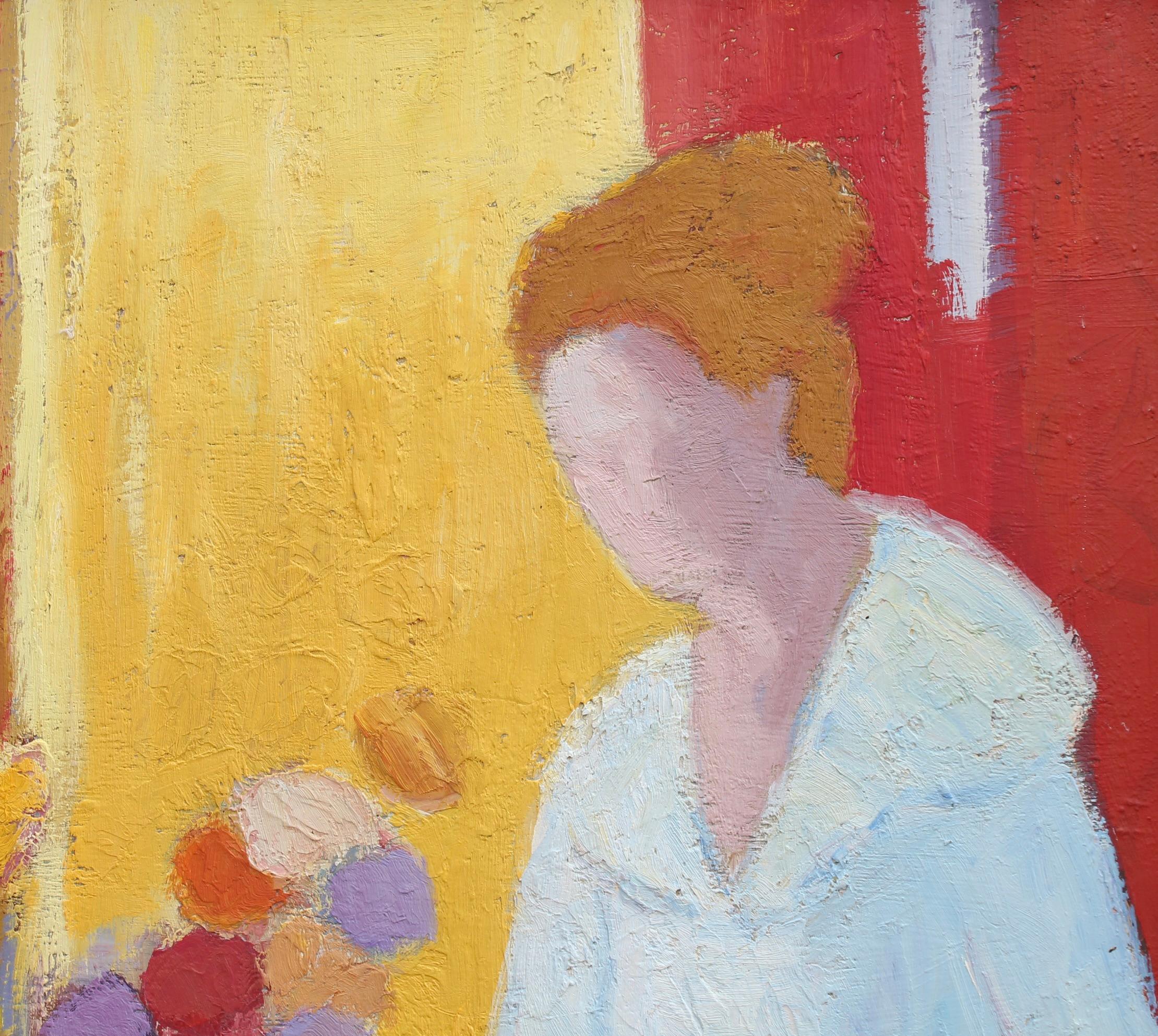 Portrait of a Woman with Flowers and Fruit 1