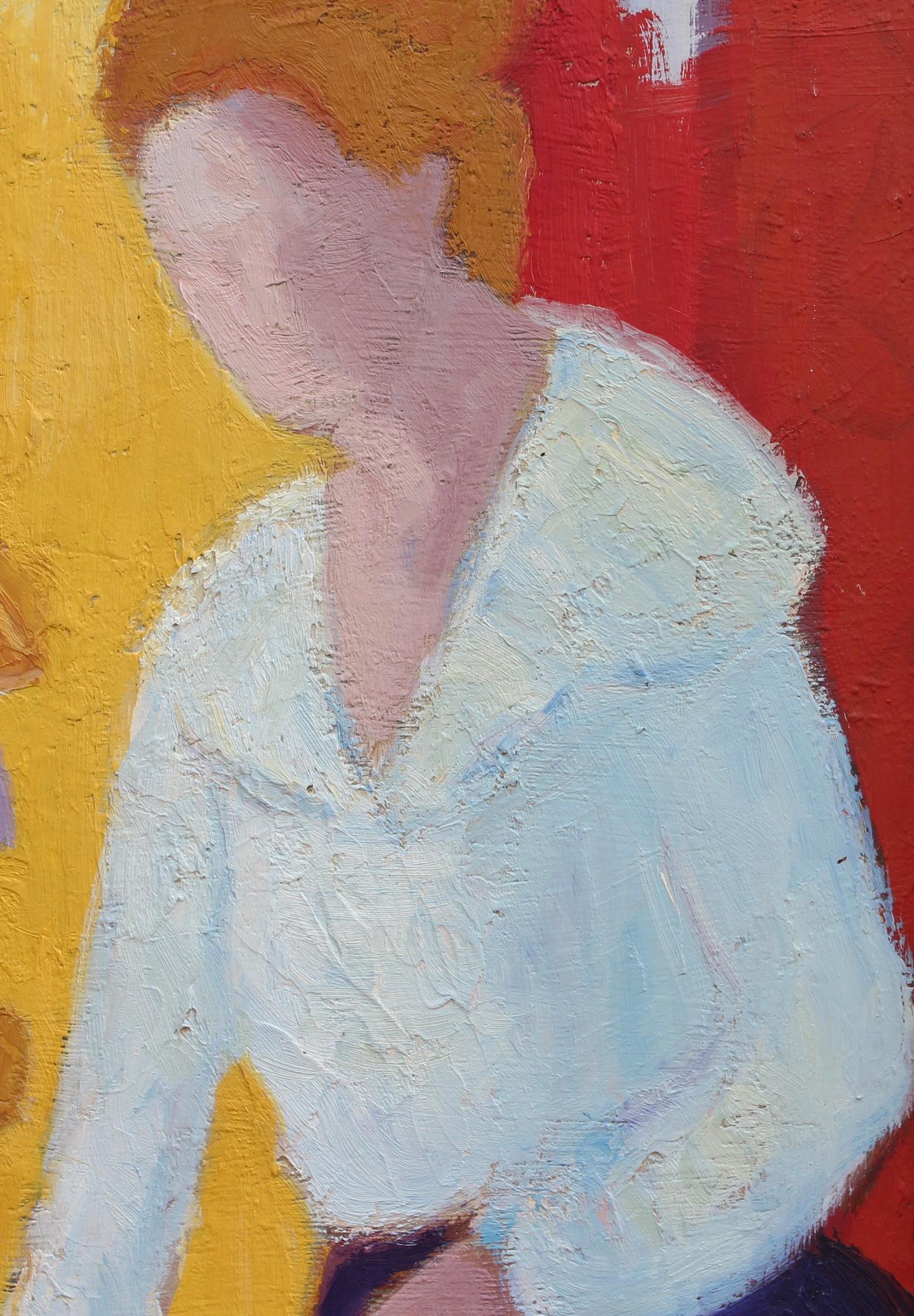 Retrato de mujer con flores y frutas 3