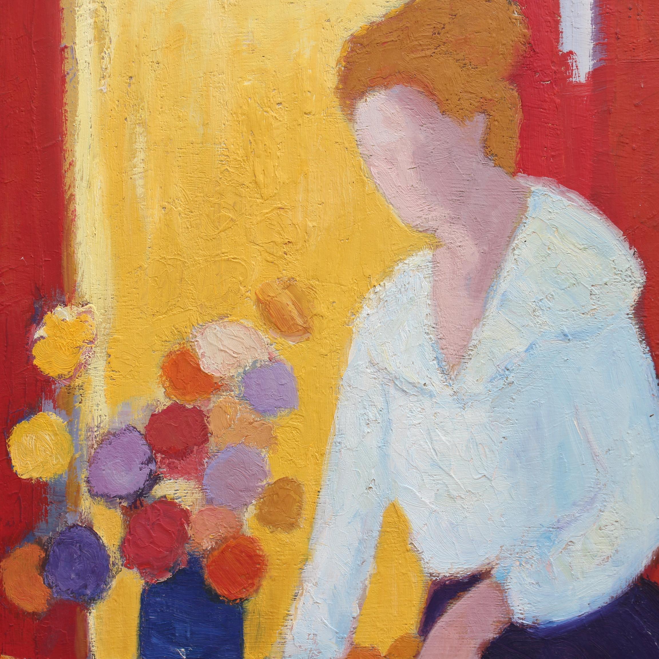 Retrato de mujer con flores y frutas 4