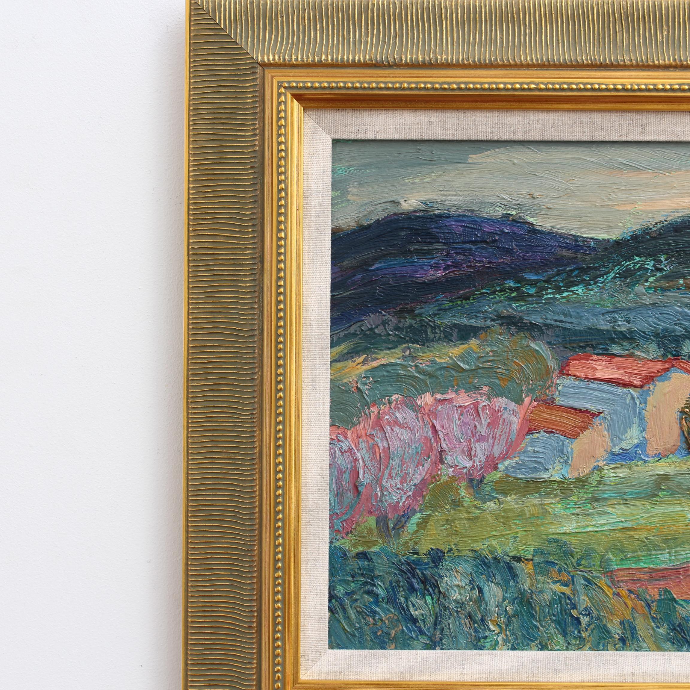 'Provencal Hillside' Landscape Oil Painting For Sale 3