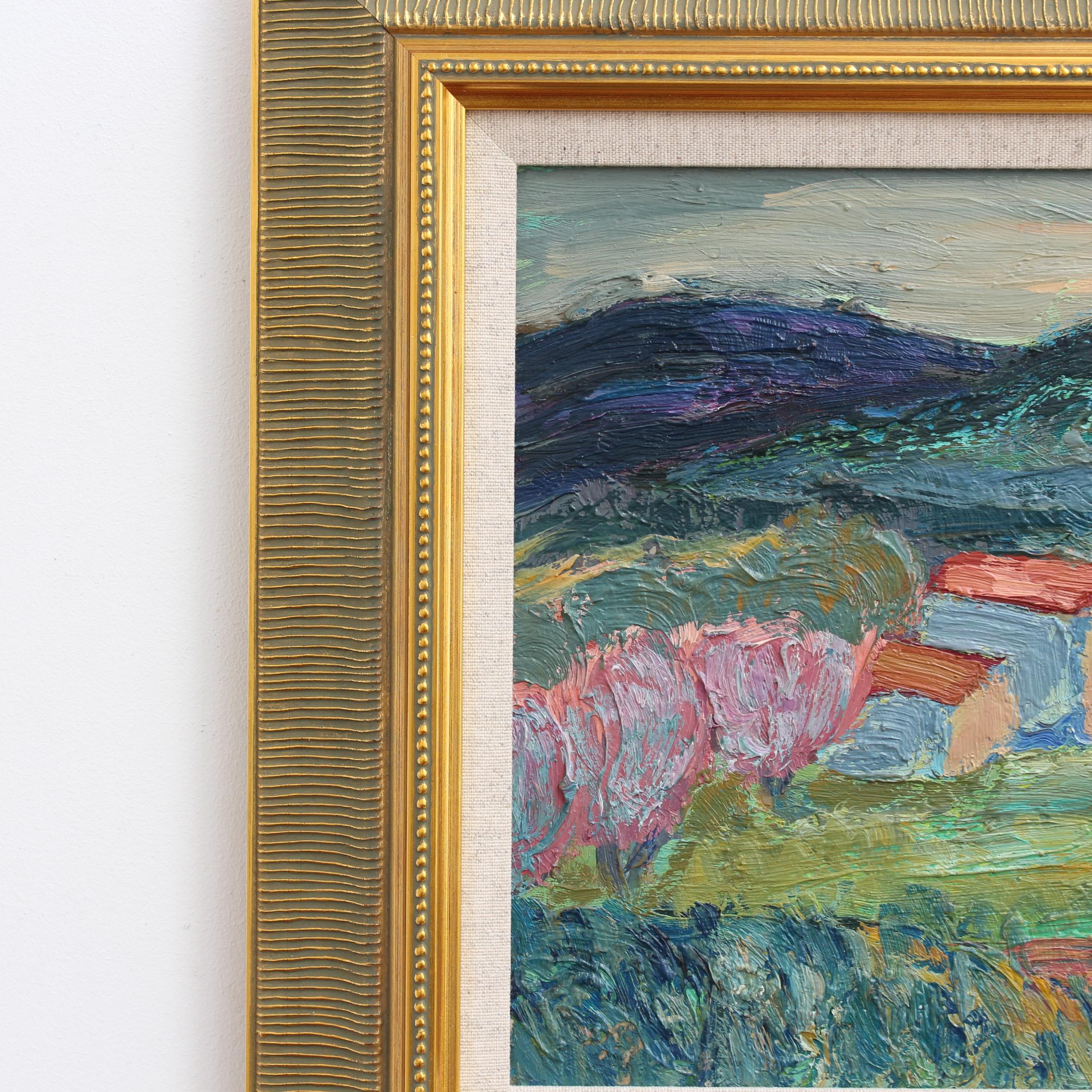 'Provencal Hillside' Landscape Oil Painting For Sale 4