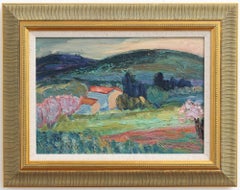 'Provencal Hillside' Landscape Oil Painting
