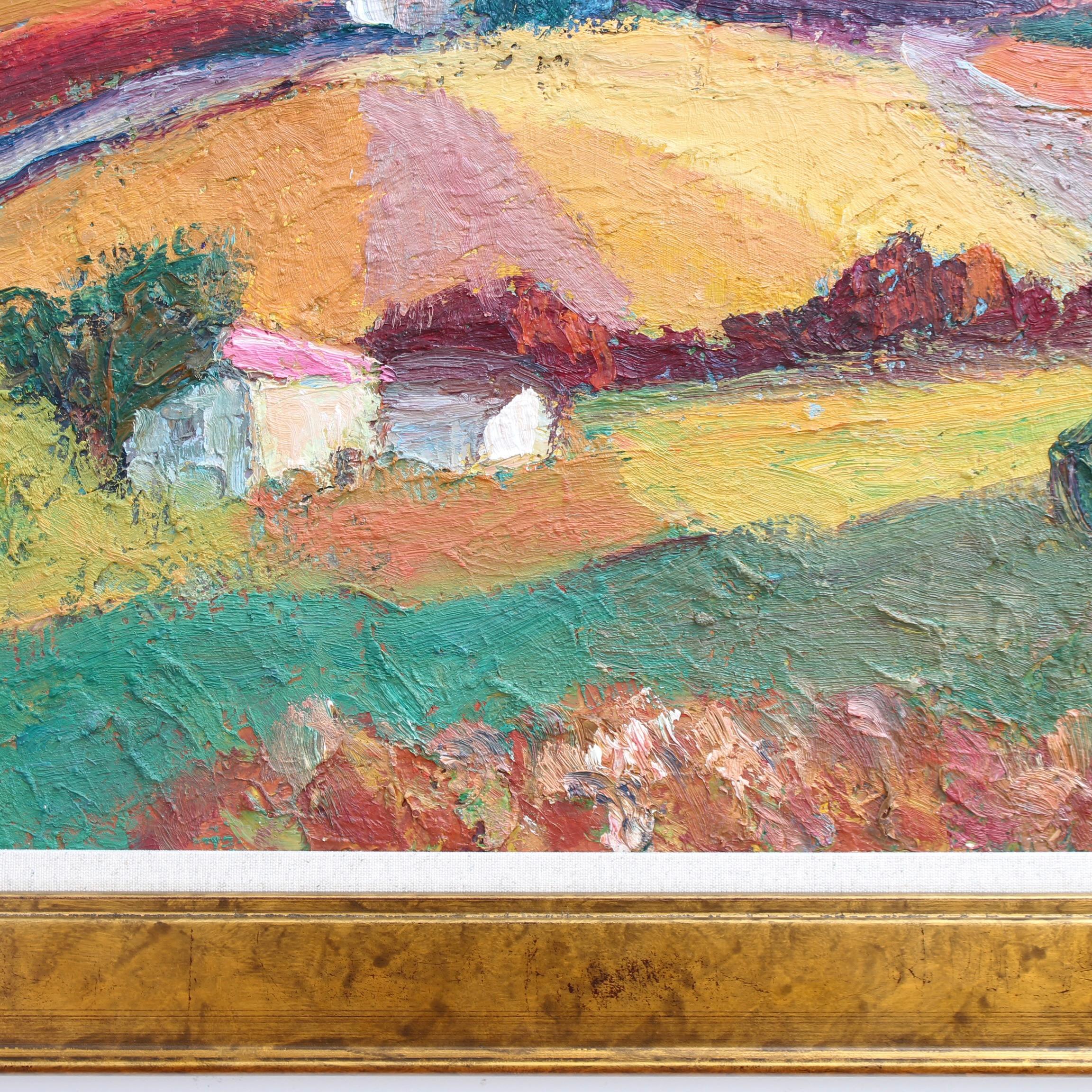 'Provencal Panorama' Landscape Oil Painting For Sale 10