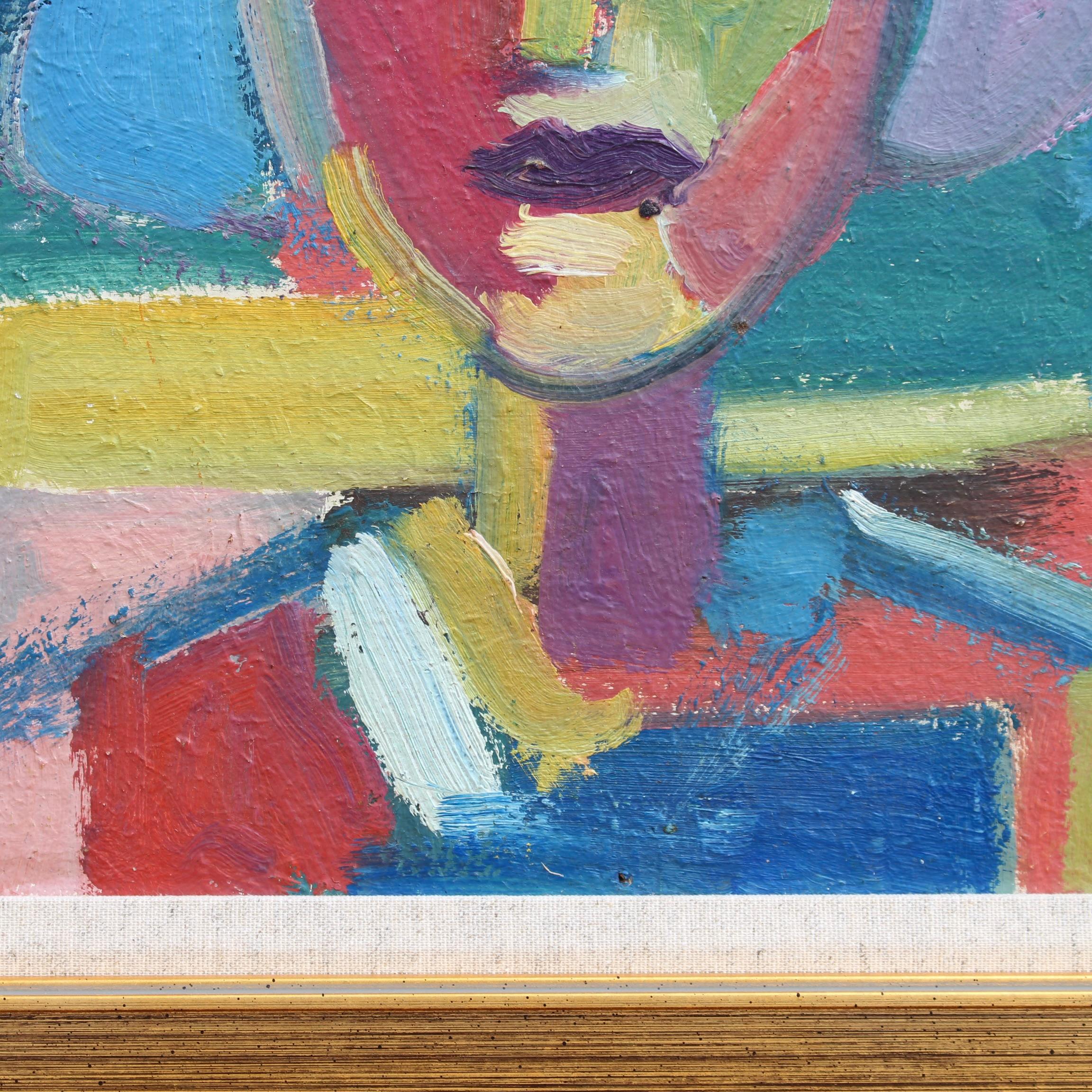'Self Portrait of the Artist' by Anna Costa Modern Oil Painting 11