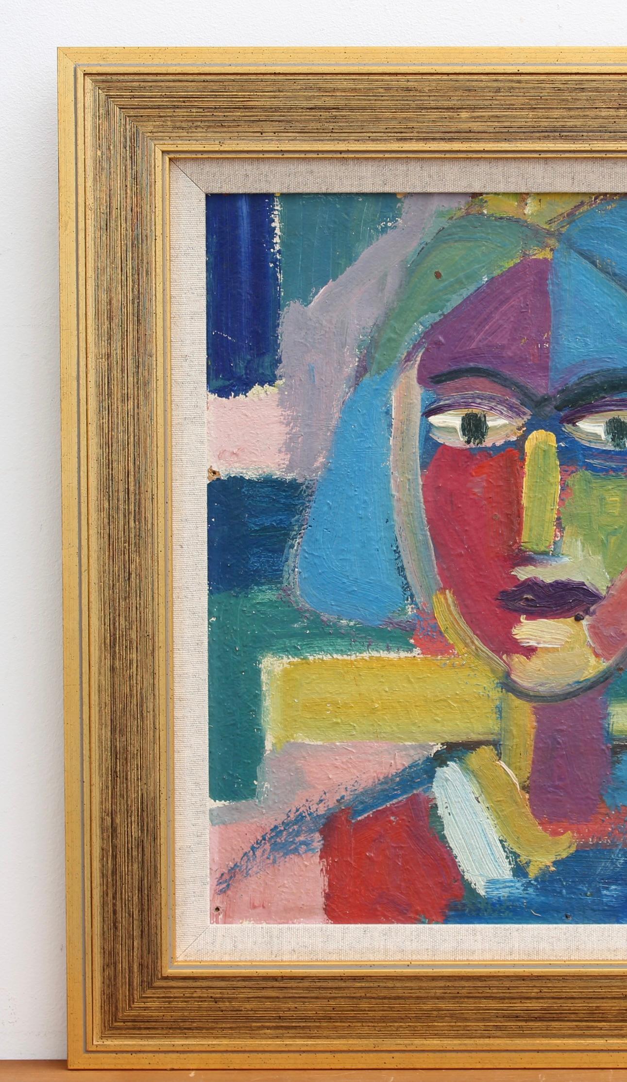 'Self Portrait of the Artist' by Anna Costa Modern Oil Painting 4
