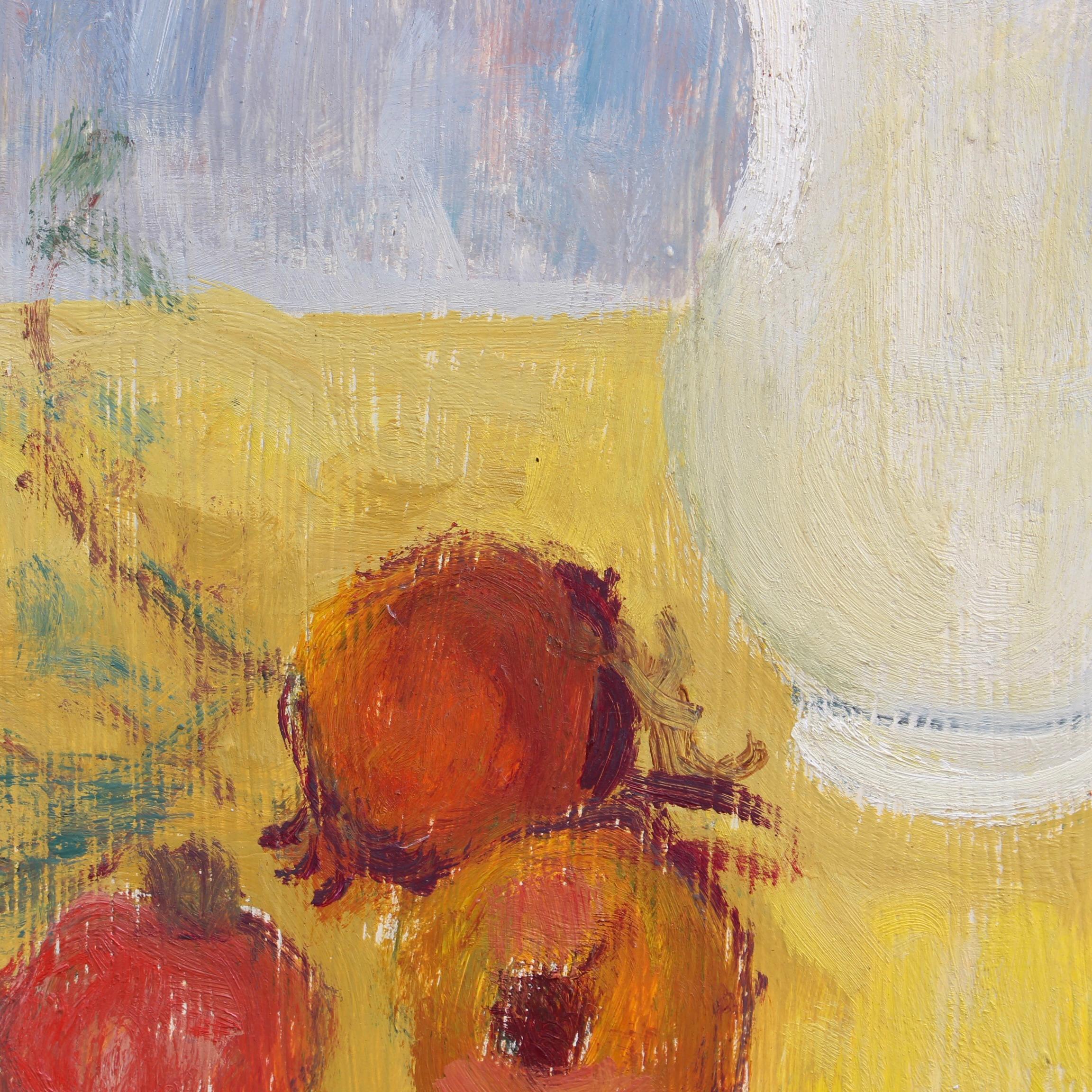 Still Life with White Pitcher and Fruit For Sale 9