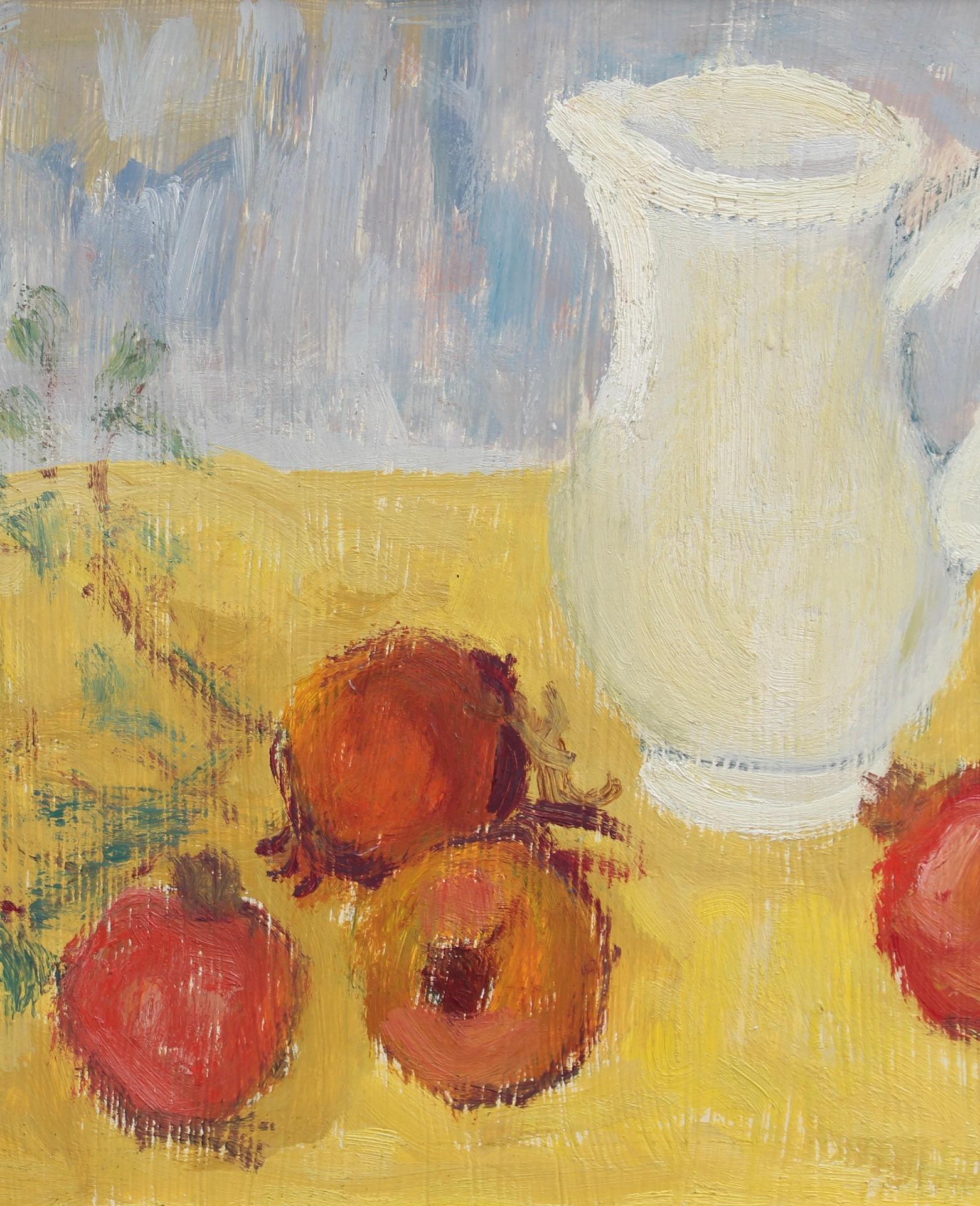 Still Life with White Pitcher and Fruit For Sale 2