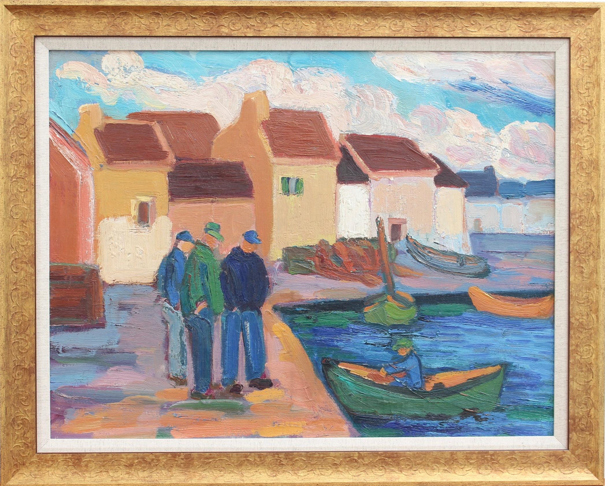 The Fishermen - Painting de Anna Costa