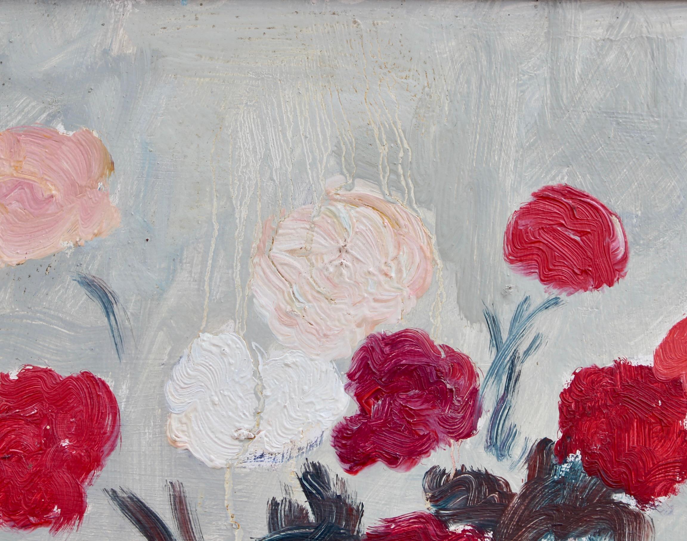'Un Bouquet de Fleurs' by Anna Costa, French Still Life Oil Painting For Sale 5
