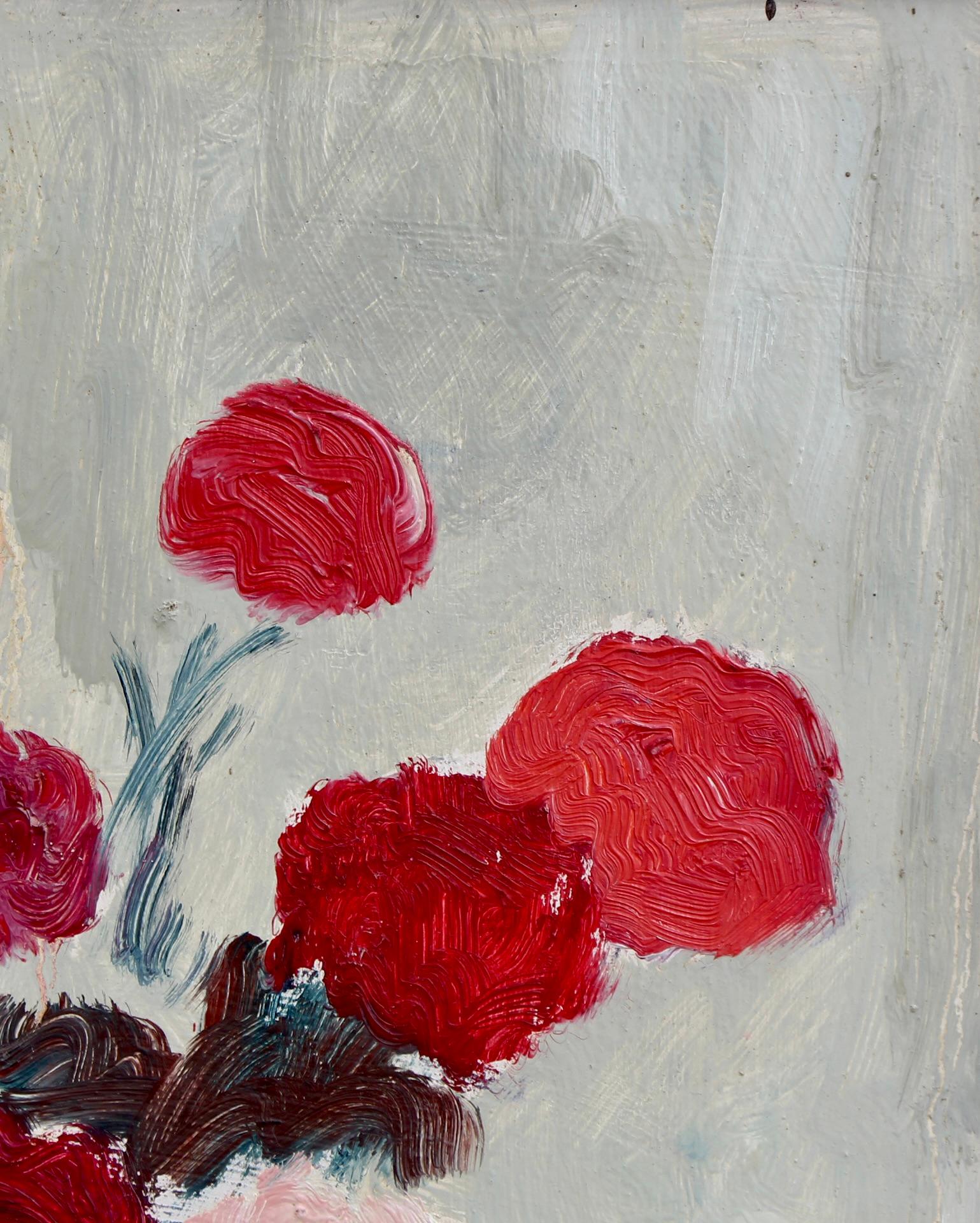 'Un Bouquet de Fleurs' by Anna Costa, French Still Life Oil Painting For Sale 6