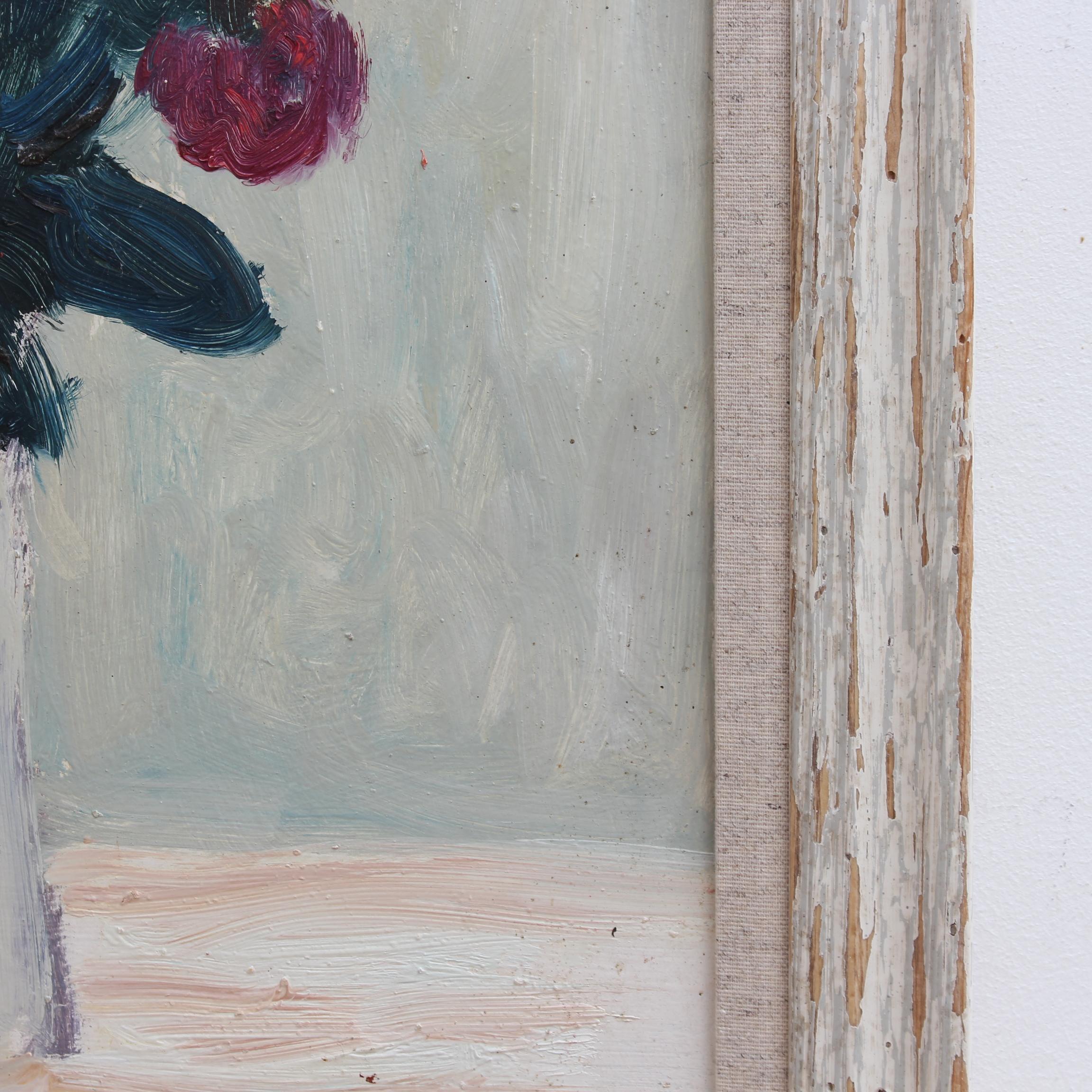 'Un Bouquet de Fleurs' by Anna Costa, French Still Life Oil Painting For Sale 8