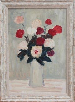 'Un Bouquet de Fleurs' by Anna Costa, French Still Life Oil Painting