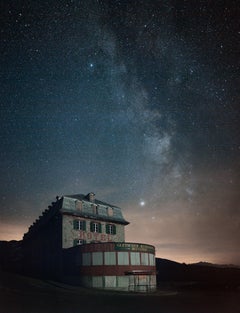 Abandoned hotel, Swiss Alps by Anna Dobrovolskaya-Mints. Night small photograph