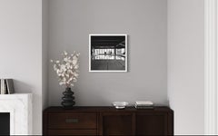 Black & White Square Architecture Photography with White Frame and Museum Glass