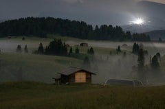 Foggy Dolomites: Photo, 60x90cm Print, Wooden Frame, Italy