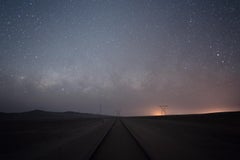 Night blue photo of Milky Way in Namibia. Photograph by Anna Dobrovolskaya-Mints