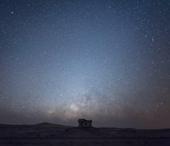 Night in Namibian desert. Dark blue square photo by Anna Dobrovolskaya-Mints