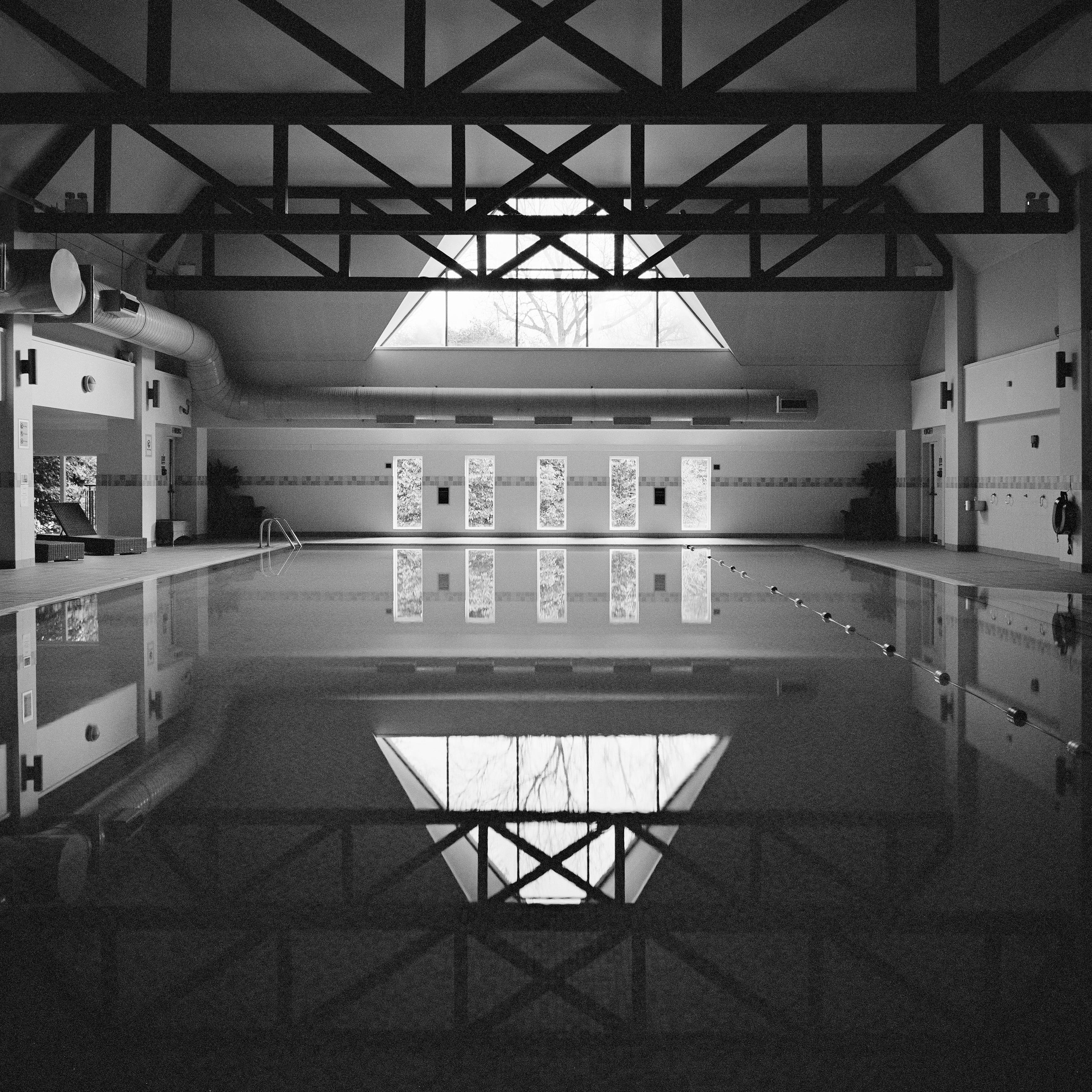 Large panel of black and white architecture photos by Anna Dobrovolskaya-Mints. 3