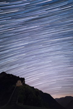 Traces d'étoiles en France. Photo du soir couleur d'Anna Dobrovolskaya-Mints