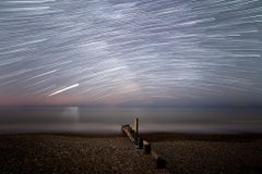 Star-trails in the UK. Blue night photograph by Anna Dobrovolskaya-Mints