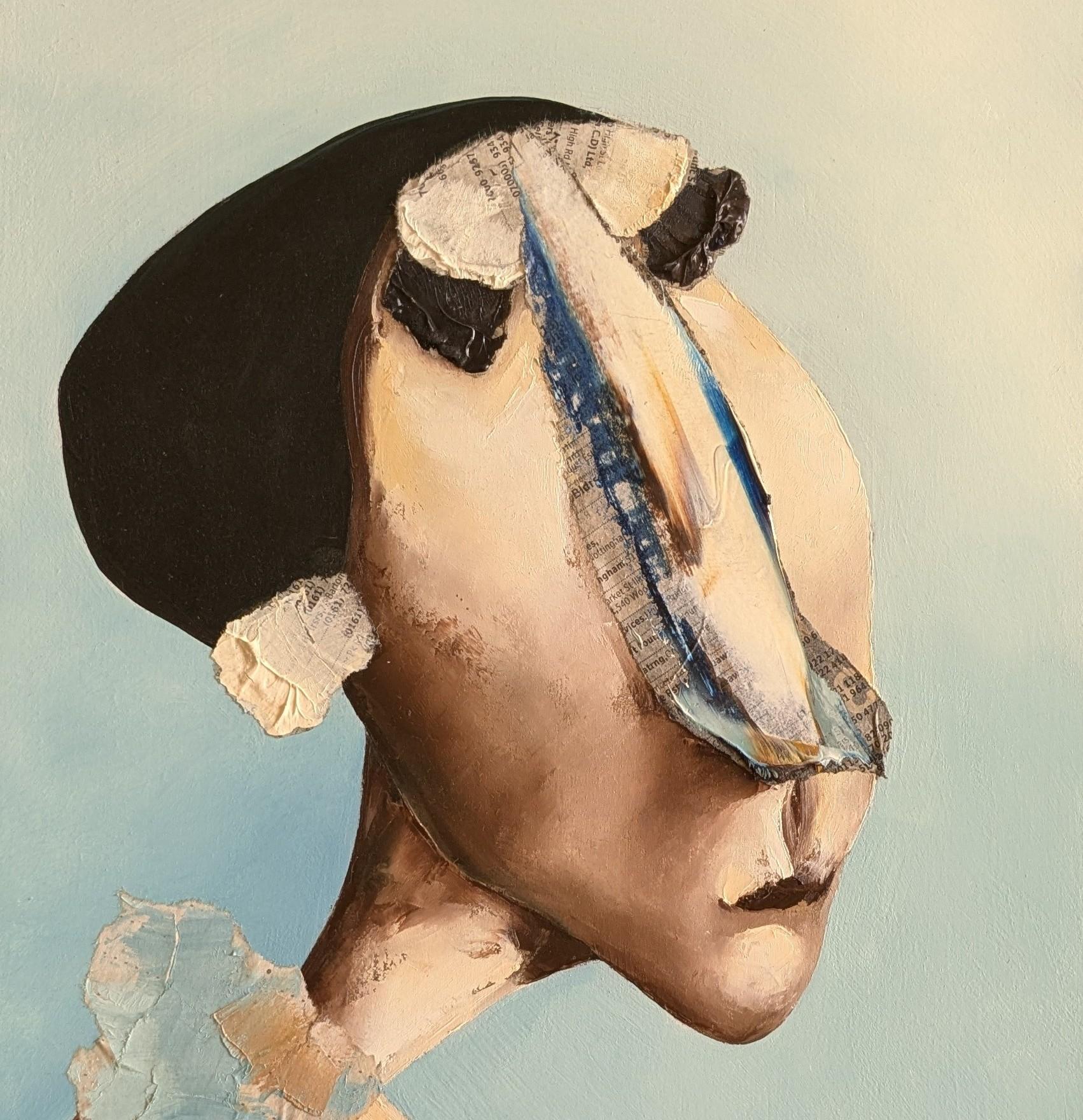 Bloomsbury - Surrealist Painting by Anna E Davies