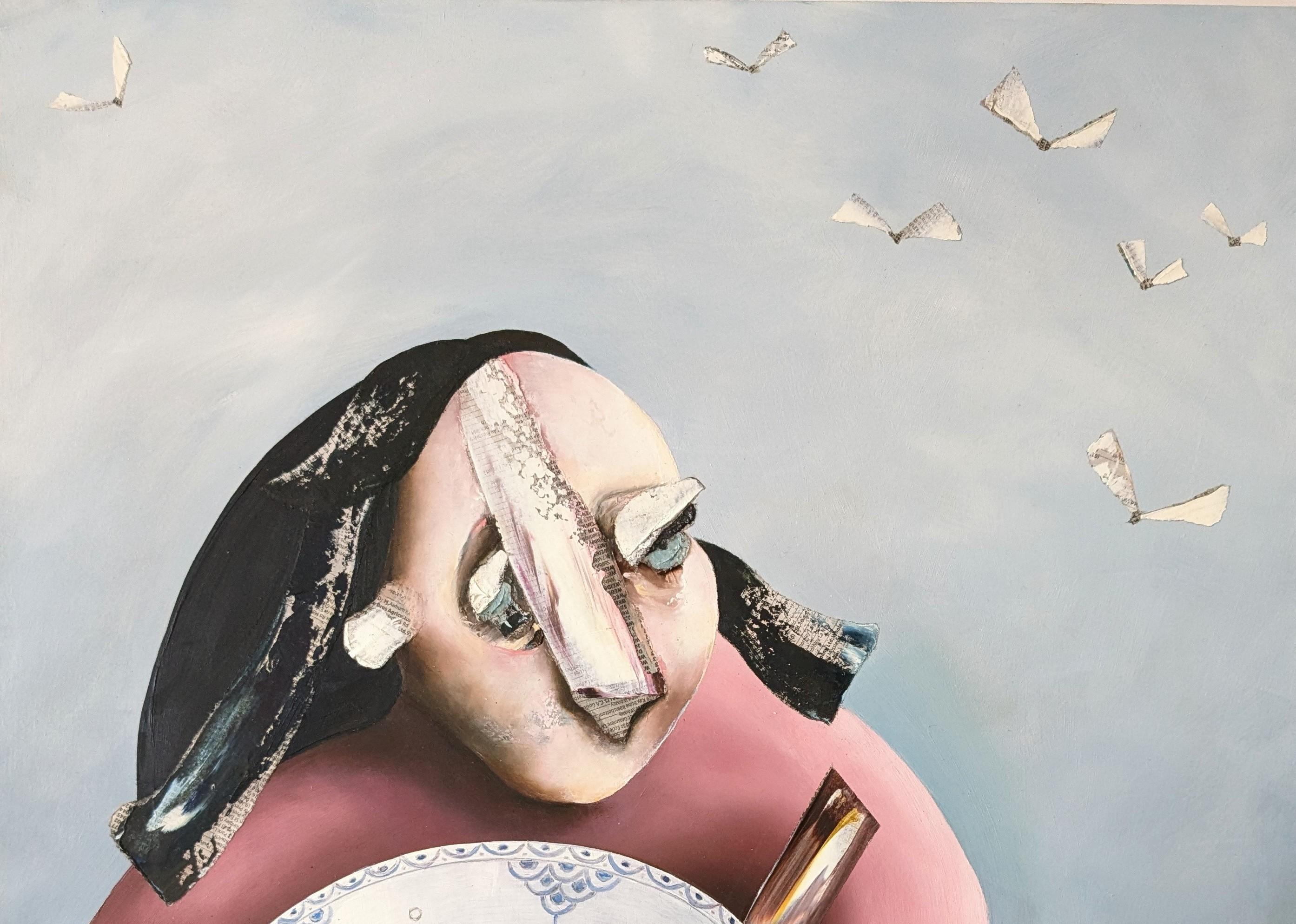Milk and Honey - Painting by Anna E Davies