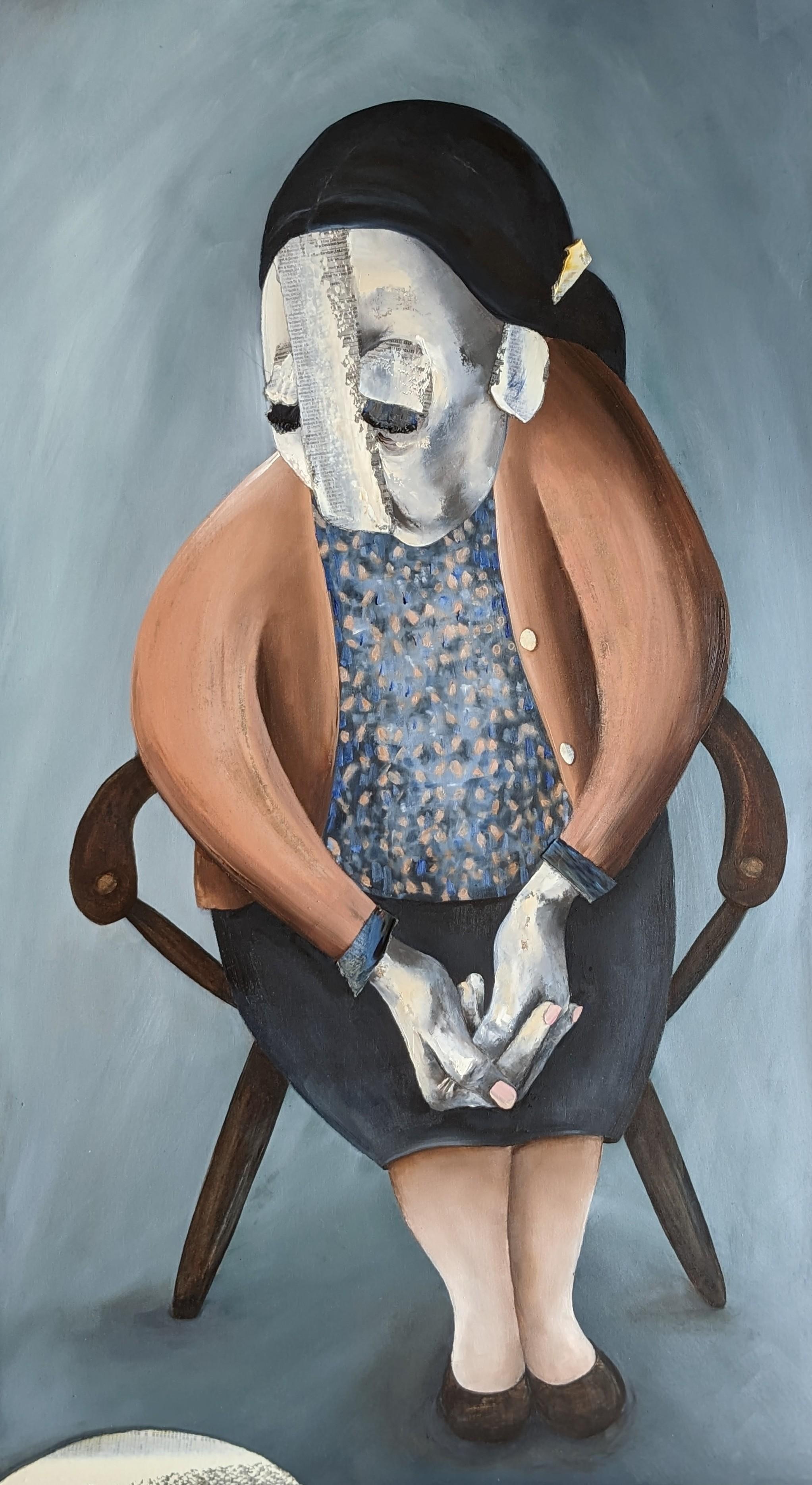 Abstract Painting di Anna E Davies - Beh, mi chiedo