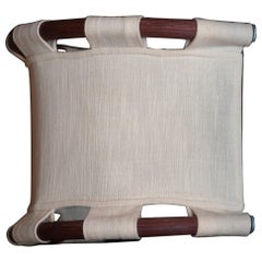 Anna Ehrner's 1970s Mid-Century Modern Linen and Bamboo Wall Lamp (Model 4016)