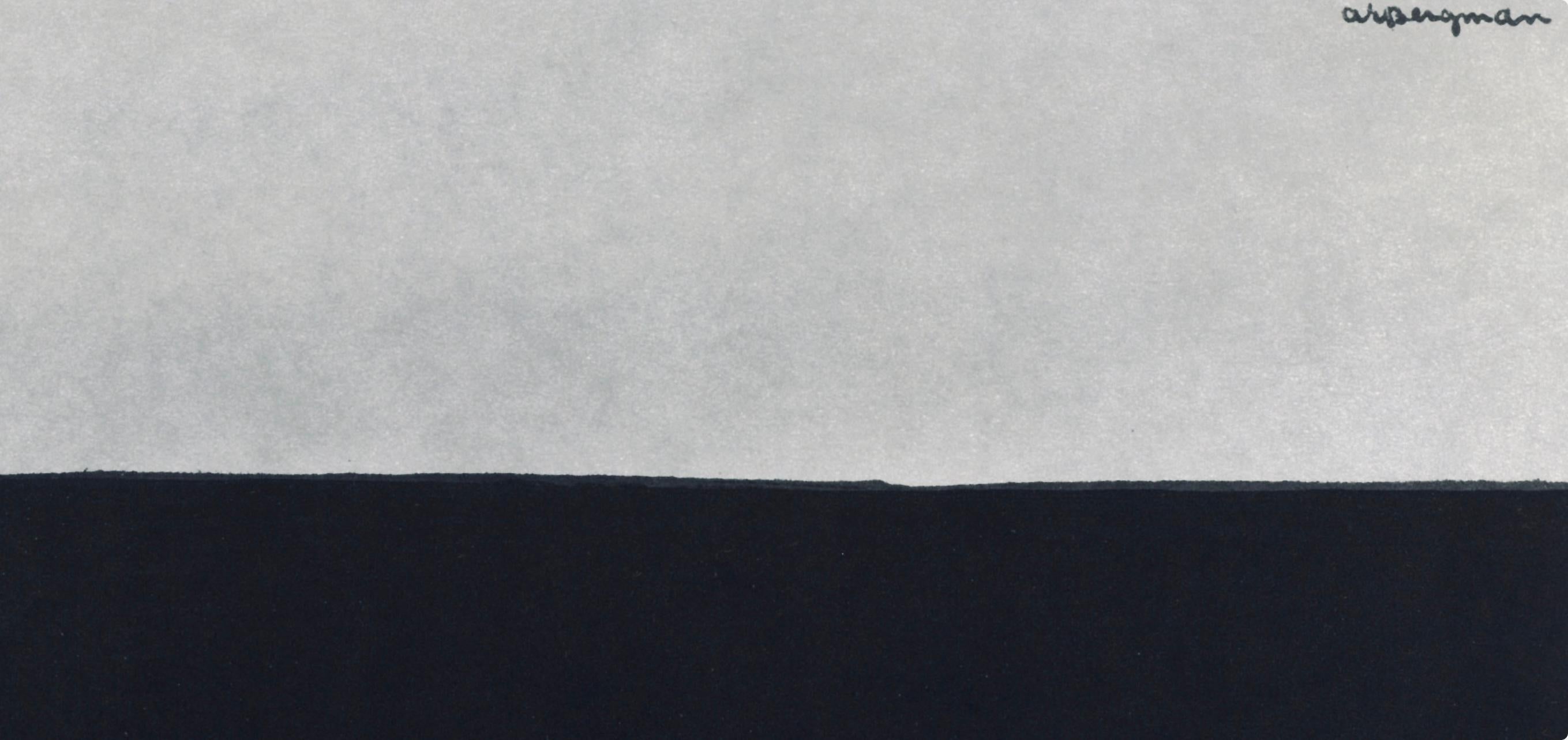 Composition, Société internationale d'art XXe siècle - Black Abstract Print by Anna Eva Bergman