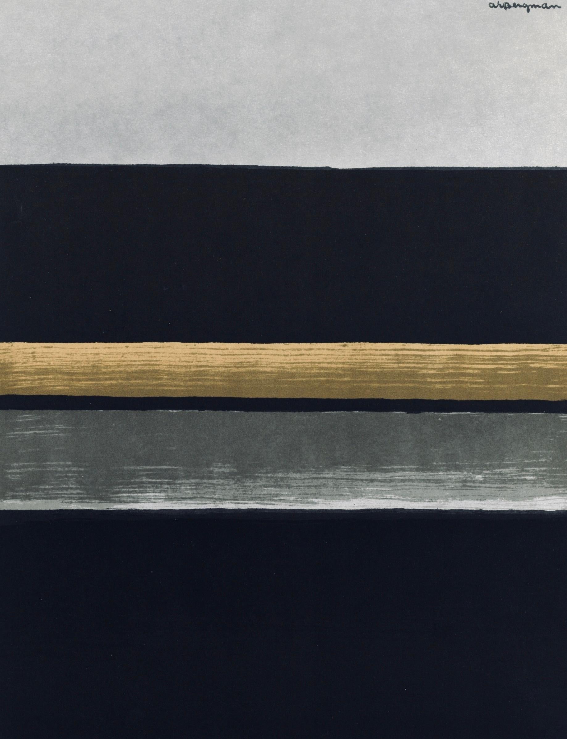 Anna Eva Bergman Abstract Print - Composition, Société internationale d'art XXe siècle