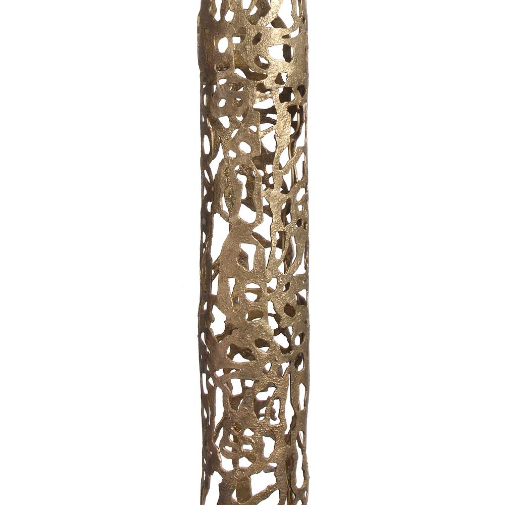 French Anna Floor Lamp in Solid Bronze For Sale