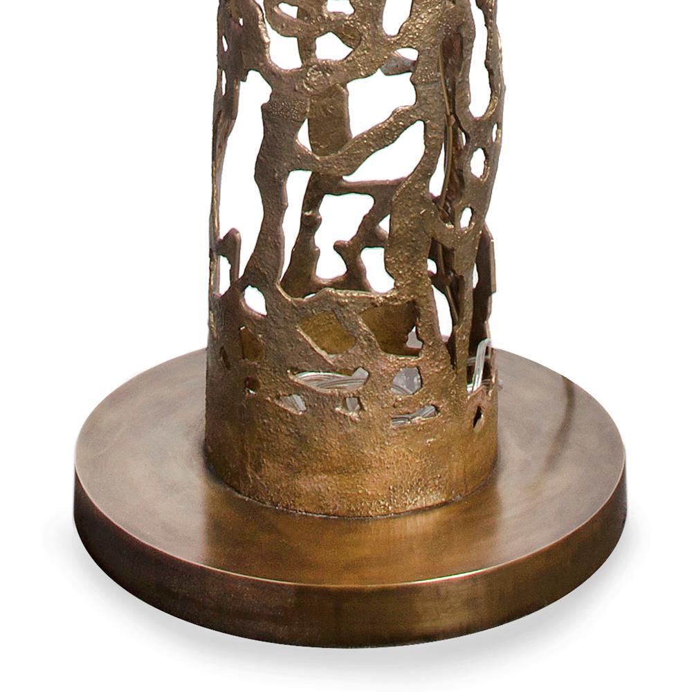 Anna Floor Lamp in Solid Bronze For Sale 1