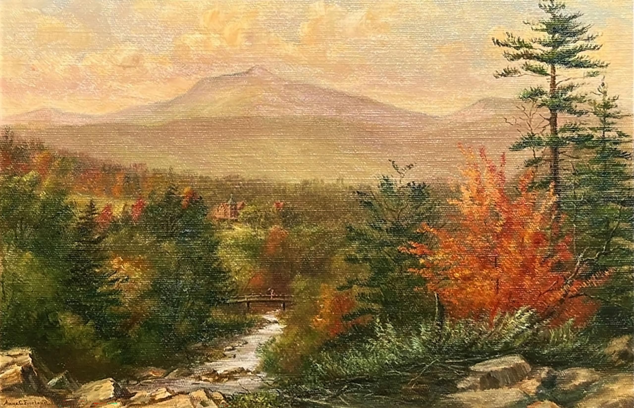 Le Gray's Inn, Jackson, NH par l'artiste historique Anna Freeland (1837-1911) en vente 1