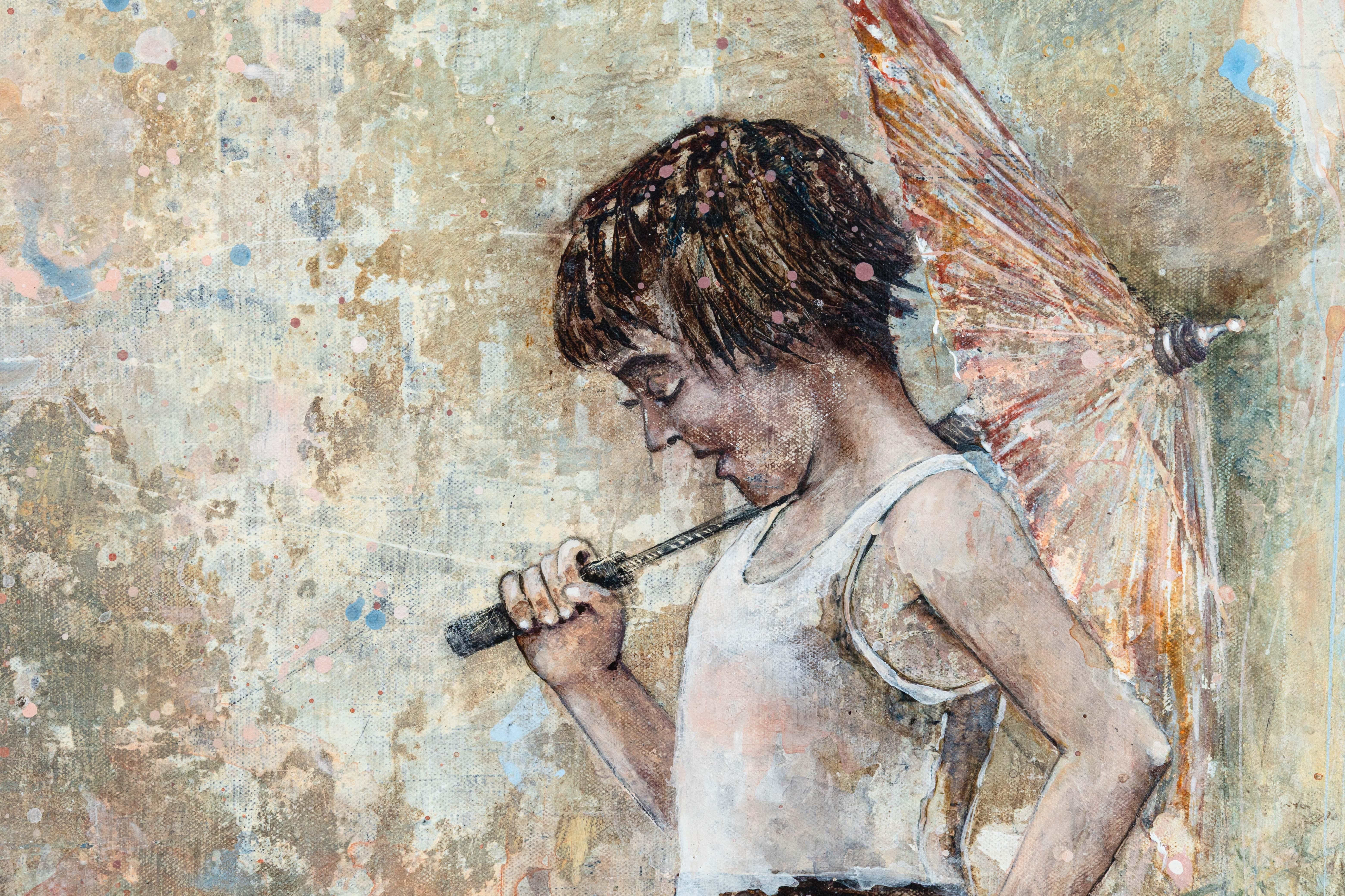 Anna Ganina Queens of Summer Signiert Zeitgenössischer Surrealismus Acrylgemälde (Ukrainisch) im Angebot