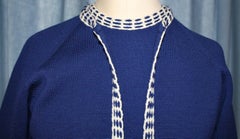 Anna Giovannozzi Dark Blue Jacket and Day Dress