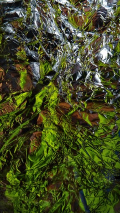 Anna Golovanova - "Composition with Silver and Green 1" - Digital Art