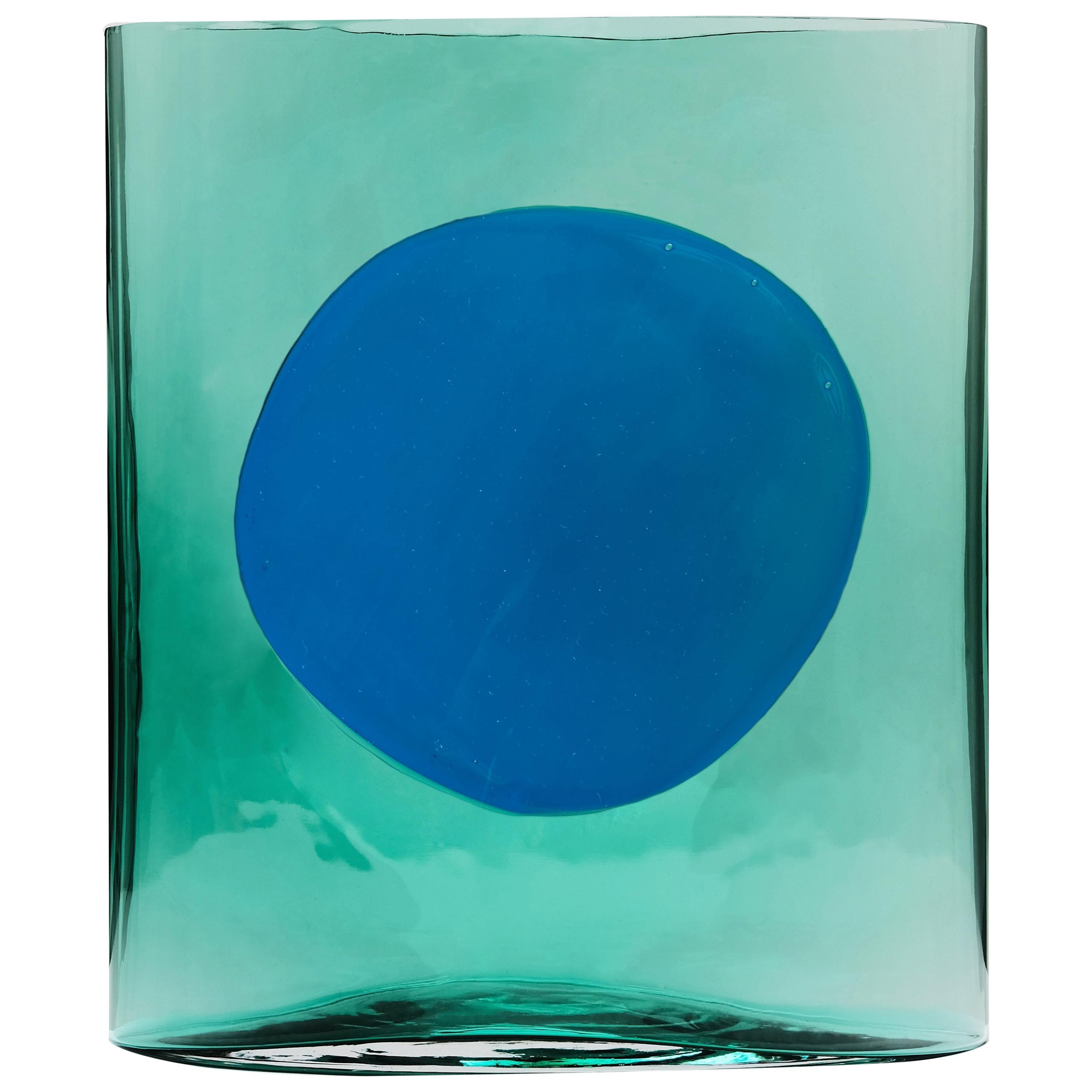 Anna Green Small Isla Glass Vase For Sale