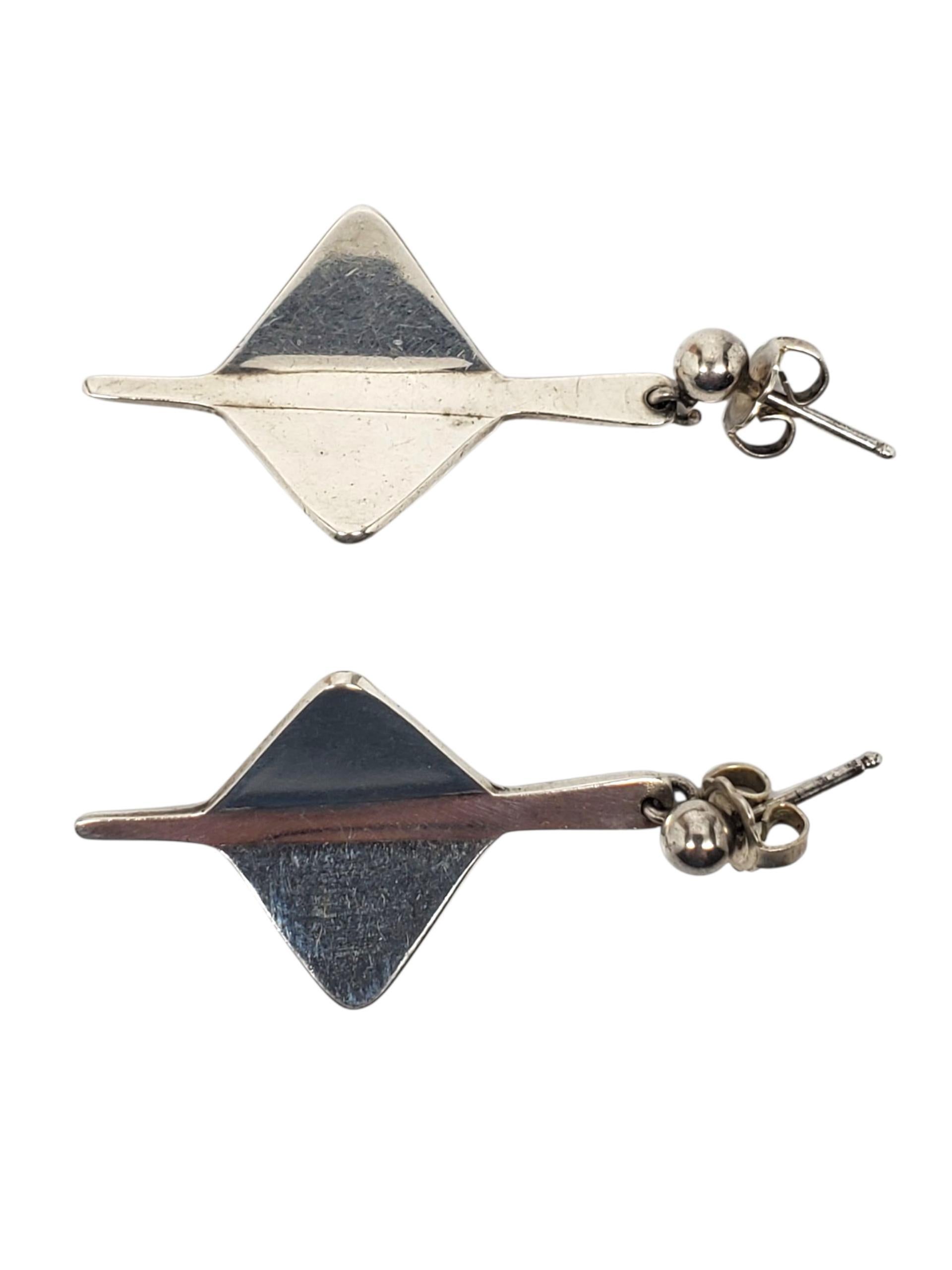 Anna Greta Eker - Orecchini modernisti in argento Sterling #22629 In condizioni buone in vendita a Washington Depot, CT