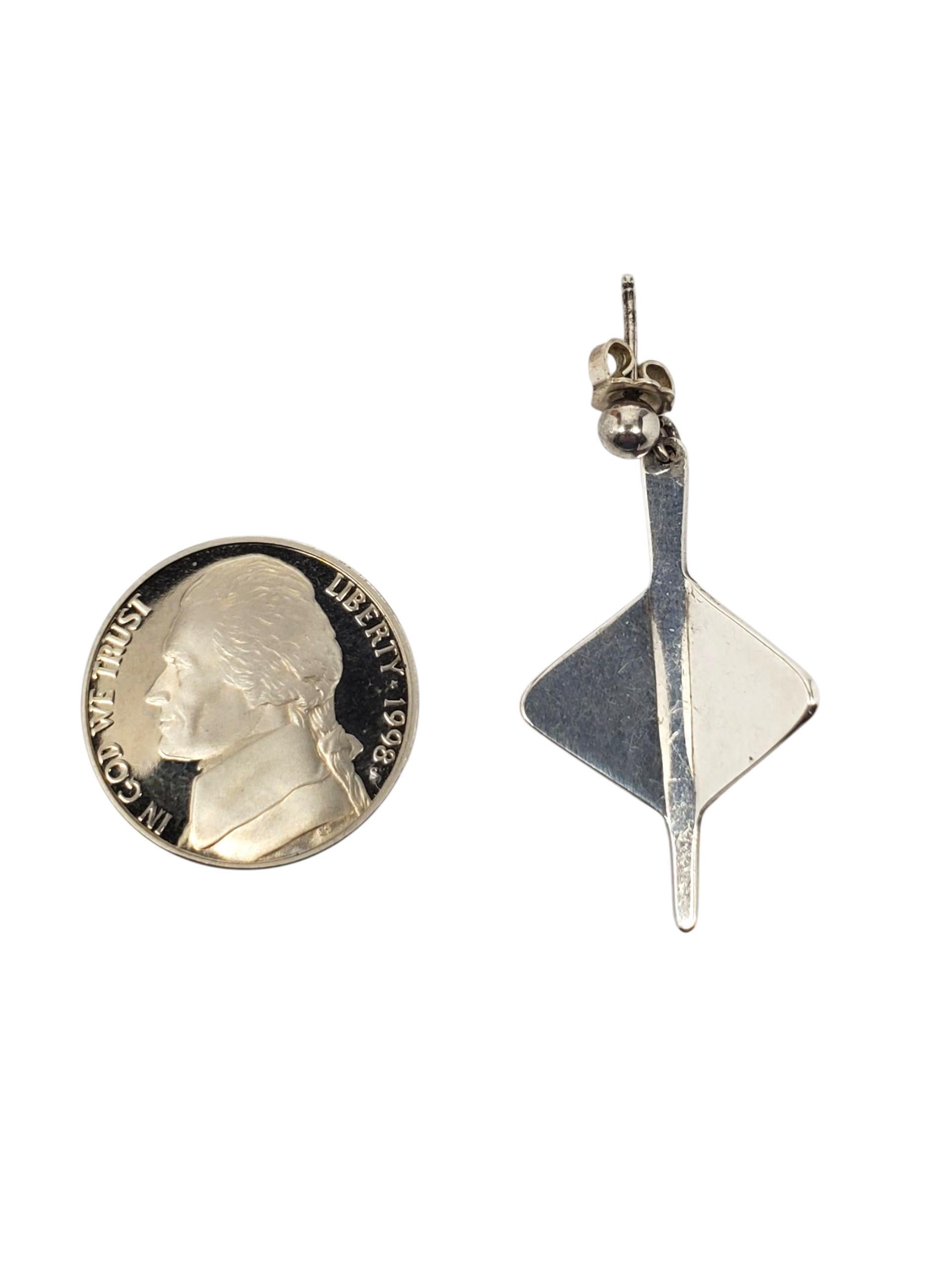 Donna Anna Greta Eker - Orecchini modernisti in argento Sterling #22629 in vendita